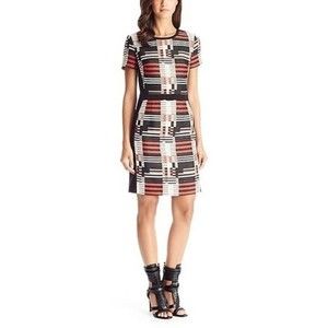 Hugo Boss Hesandra Geometric Mini Dress Size 4